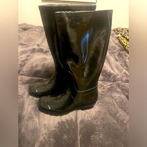 Women's Black Rain Boots